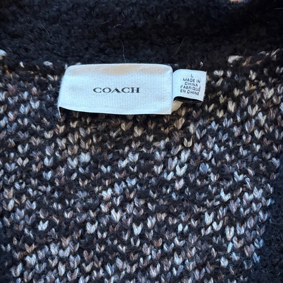 Coach Black and Gray Women's Sweater - Picture 2 of 6